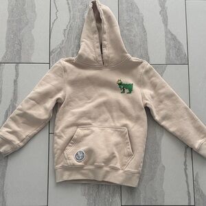 Goat USA Youth Cream Hoodie with Christmas tree in perfect condition Medium
